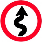 Sign of a curvy road ahead